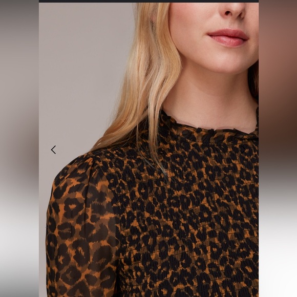 Women’s Classic Leopard Shirred dress leopard size 10‎ - Picture 6 of 13